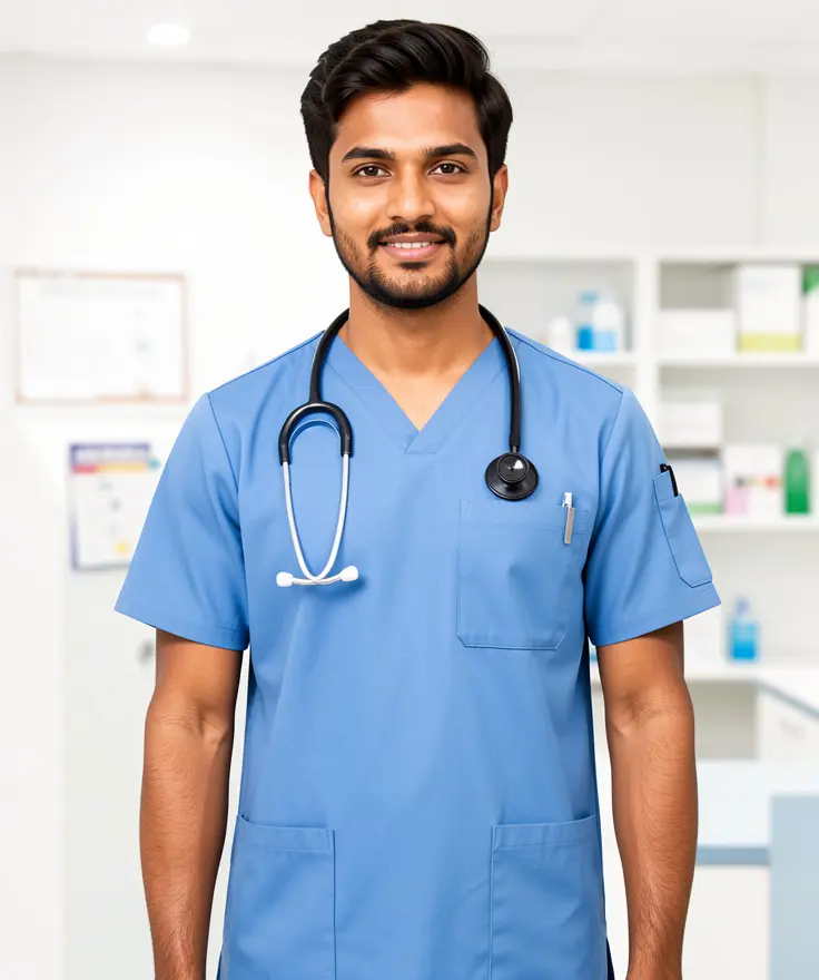 EzyCare-Men-Scrub Top-M1001